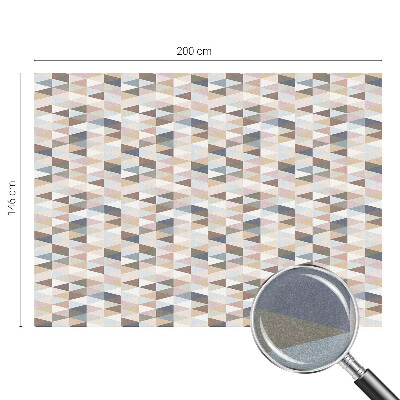 Milchglasfolie Fenster Buntglasoptik Pastellsymmetrie