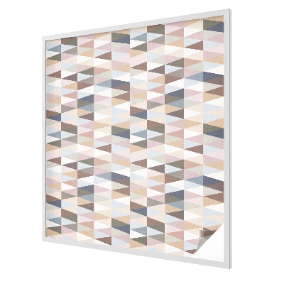 Milchglasfolie Fenster Buntglasoptik Pastellsymmetrie