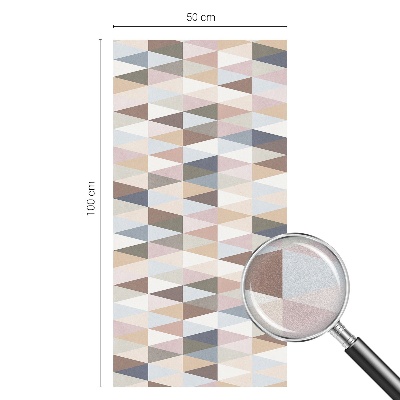 Milchglasfolie Fenster Buntglasoptik Pastellsymmetrie