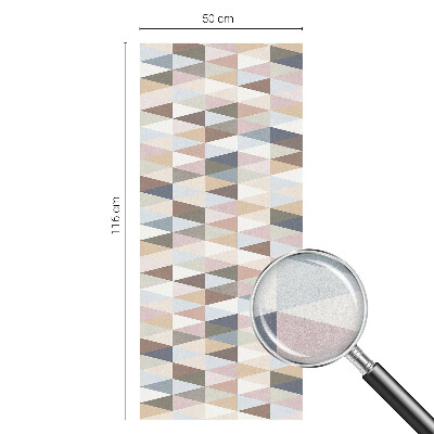 Milchglasfolie Fenster Buntglasoptik Pastellsymmetrie