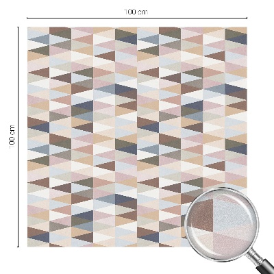 Milchglasfolie Fenster Buntglasoptik Pastellsymmetrie