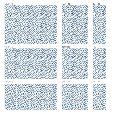 Toom Sichtschutzfolie Blaue Striche