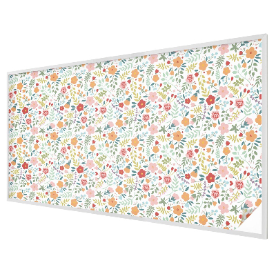 Fensterfolie mit Motiv Buntglas Blumenmuster