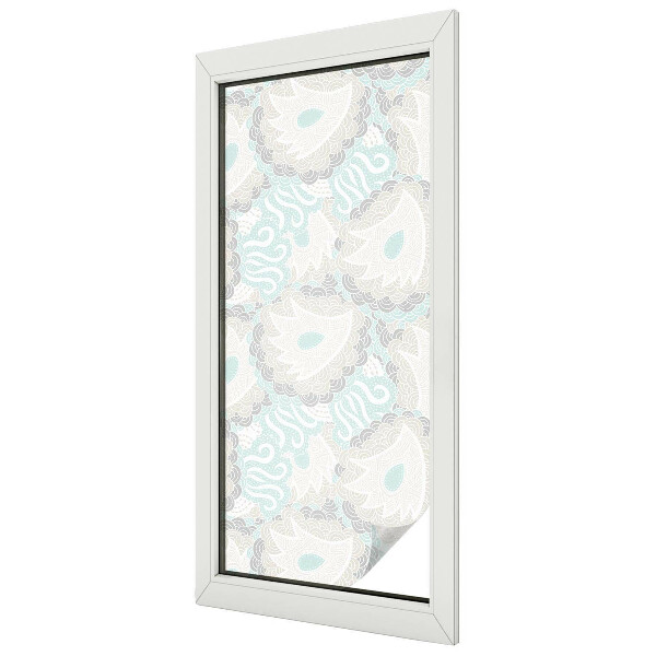 Milchglasfolie Fenster Buntglasoptik Zarte Federn