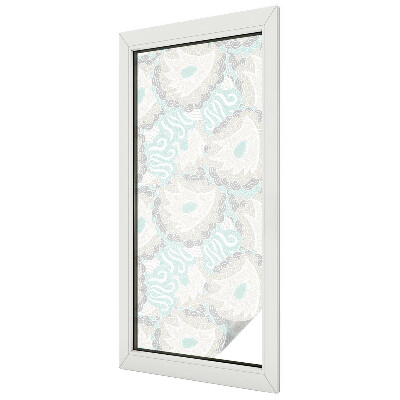 Milchglasfolie Fenster Buntglasoptik Zarte Federn