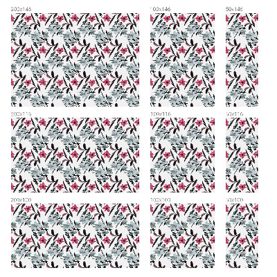 Fensterfolie mit Motiv Buntglas Blumenmuster