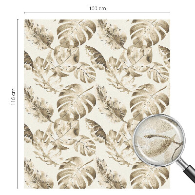 Milchglasfolie Fenster Buntglasoptik Tropische Pflanzen