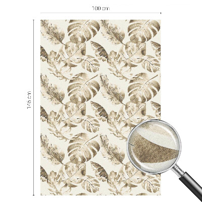 Milchglasfolie Fenster Buntglasoptik Tropische Pflanzen