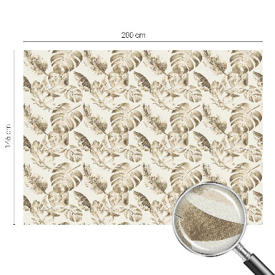 Milchglasfolie Fenster Buntglasoptik Tropische Pflanzen