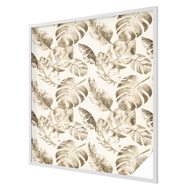 Milchglasfolie Fenster Buntglasoptik Tropische Pflanzen