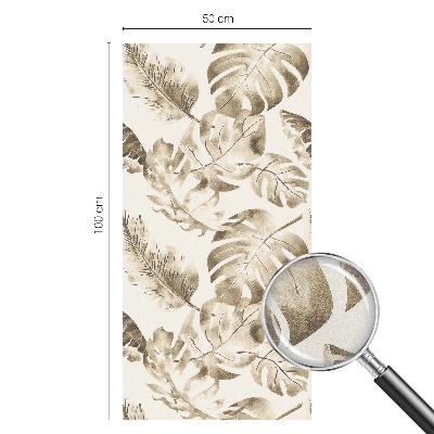 Milchglasfolie Fenster Buntglasoptik Tropische Pflanzen