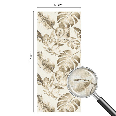 Milchglasfolie Fenster Buntglasoptik Tropische Pflanzen