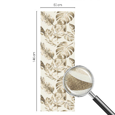 Milchglasfolie Fenster Buntglasoptik Tropische Pflanzen