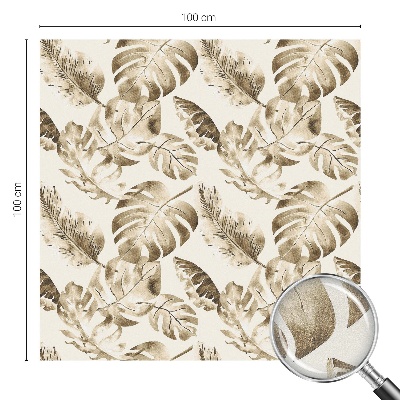 Milchglasfolie Fenster Buntglasoptik Tropische Pflanzen