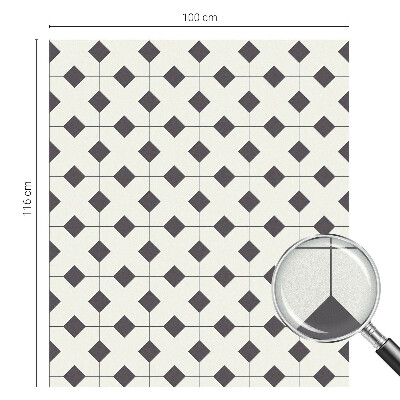 Toom Sichtschutzfolie Schwarze und weiße Diamanten