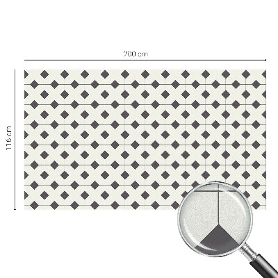 Toom Sichtschutzfolie Schwarze und weiße Diamanten