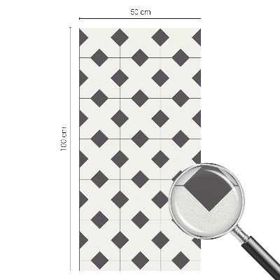 Toom Sichtschutzfolie Schwarze und weiße Diamanten