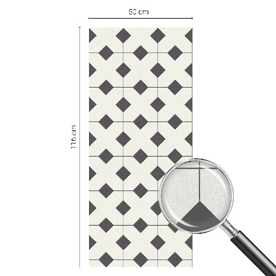 Toom Sichtschutzfolie Schwarze und weiße Diamanten