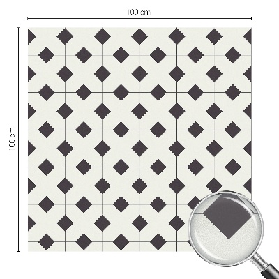 Toom Sichtschutzfolie Schwarze und weiße Diamanten