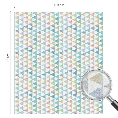 Sichtschutz Klebefolie für Fenster Geometrische Dreiecke