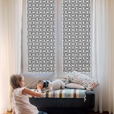 Fensterfolie mit Motiv Buntglas Energiemuster