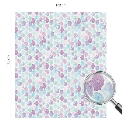 Milchglasfolie Fenster Buntglasoptik Pastellfarbene Punkte