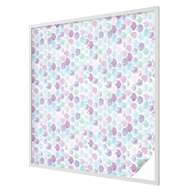 Milchglasfolie Fenster Buntglasoptik Pastellfarbene Punkte