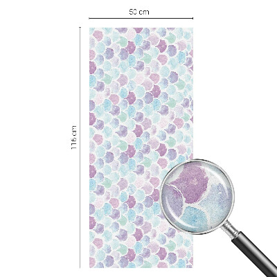 Milchglasfolie Fenster Buntglasoptik Pastellfarbene Punkte