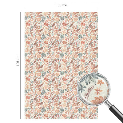 Fensterfolie mit Motiv Buntglas Blumenarrangement