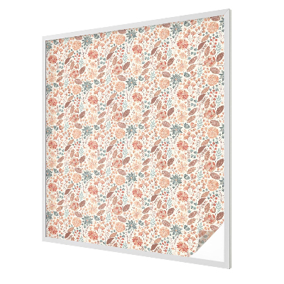 Fensterfolie mit Motiv Buntglas Blumenarrangement