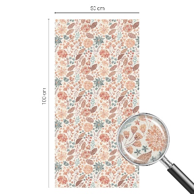 Fensterfolie mit Motiv Buntglas Blumenarrangement