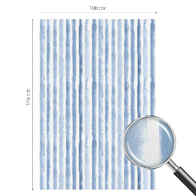 Milchglasfolie Fenster Buntglasoptik Blaue Streifen