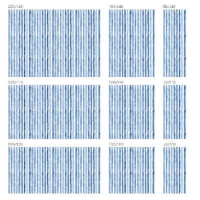 Milchglasfolie Fenster Buntglasoptik Blaue Streifen