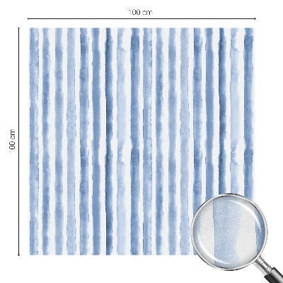 Milchglasfolie Fenster Buntglasoptik Blaue Streifen