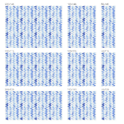 Toom Sichtschutzfolie Blaue Wellen