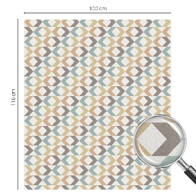 Fensterfolie mit Motiv Buntglas Geometrische Rauten