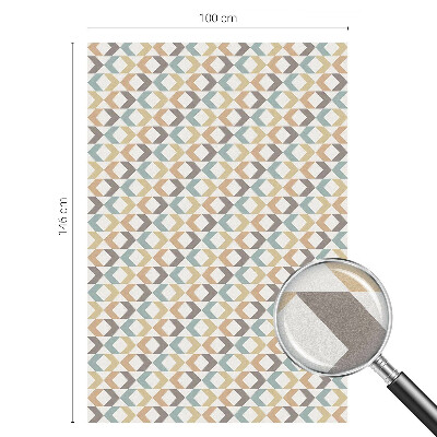 Fensterfolie mit Motiv Buntglas Geometrische Rauten