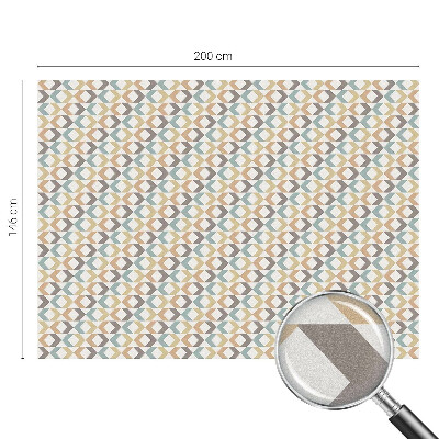 Fensterfolie mit Motiv Buntglas Geometrische Rauten