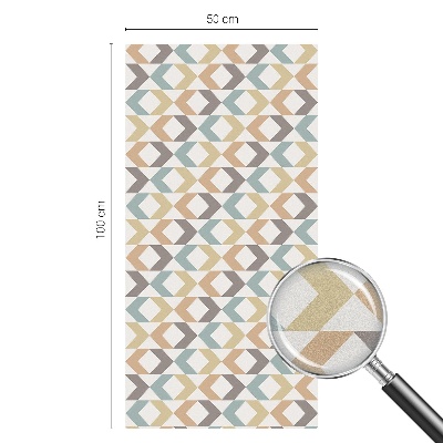 Fensterfolie mit Motiv Buntglas Geometrische Rauten