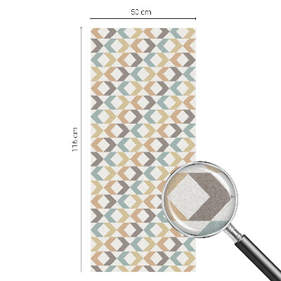 Fensterfolie mit Motiv Buntglas Geometrische Rauten