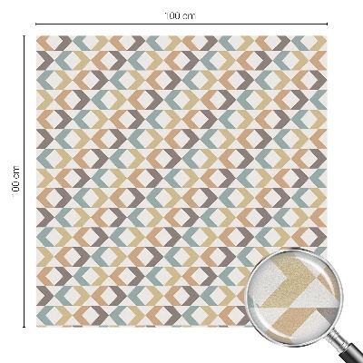 Fensterfolie mit Motiv Buntglas Geometrische Rauten