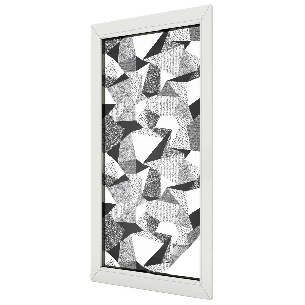 Milchglasfolie Fenster Buntglasoptik Geometrische Figuren