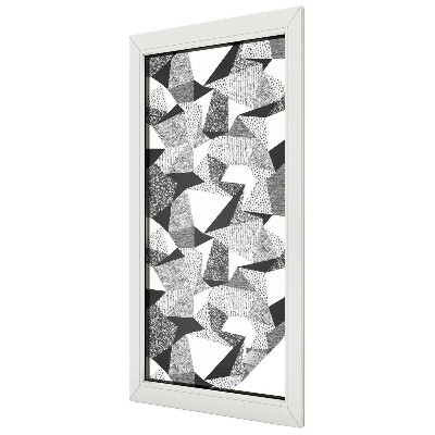 Milchglasfolie Fenster Buntglasoptik Geometrische Figuren