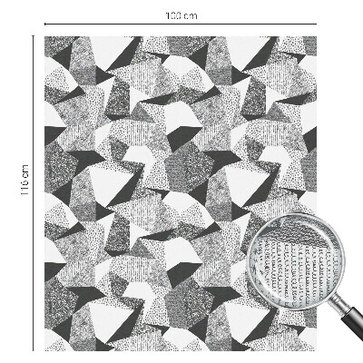 Milchglasfolie Fenster Buntglasoptik Geometrische Figuren