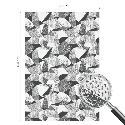Milchglasfolie Fenster Buntglasoptik Geometrische Figuren