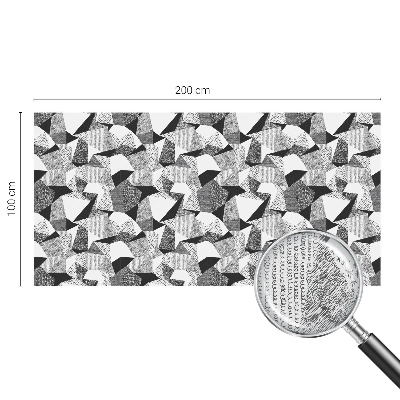 Milchglasfolie Fenster Buntglasoptik Geometrische Figuren