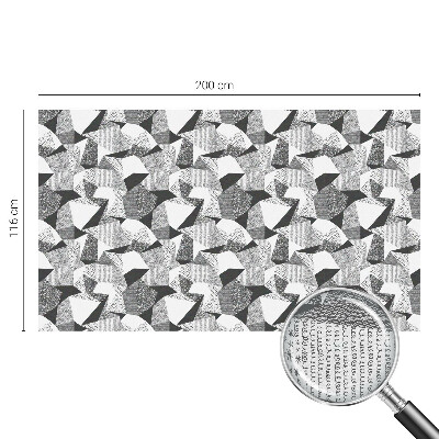 Milchglasfolie Fenster Buntglasoptik Geometrische Figuren