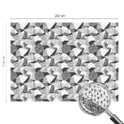 Milchglasfolie Fenster Buntglasoptik Geometrische Figuren
