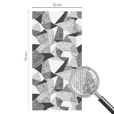 Milchglasfolie Fenster Buntglasoptik Geometrische Figuren