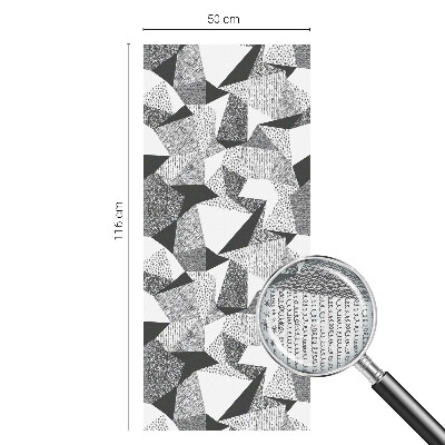 Milchglasfolie Fenster Buntglasoptik Geometrische Figuren